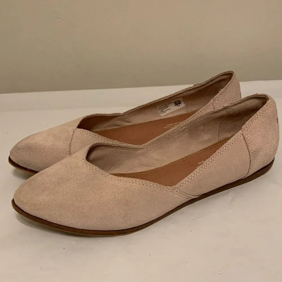 TOMS Jutti Flat in Natural Suede - Picture 2 of 6